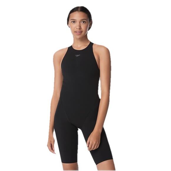 Speedo Women's 22 LZR Racer Pro Recordbreaker Open Back Kneeskin Tech suit Swim - Picture 1 of 9